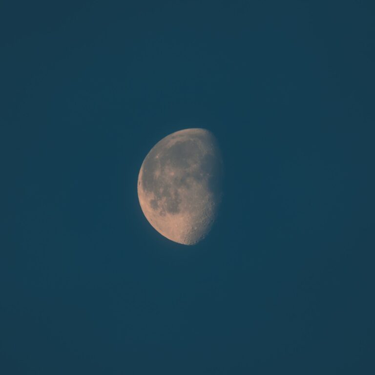 Close-up telephoto detail of the Moon's surface, for observing the Moon through a telescope
