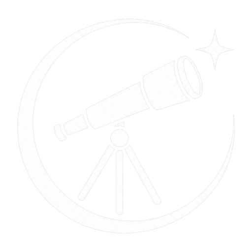AstroGear Lab logo: telescope on tripod inside a crescent with a star